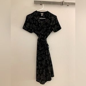a new day Abstract Black Dress